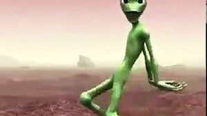 yeşil uzaylı dansı