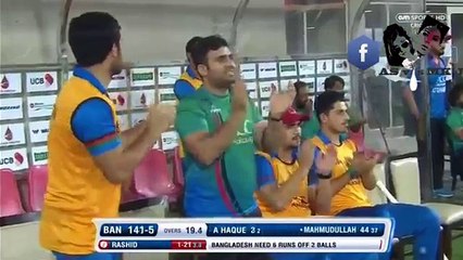 RASHID KHAN LAST OVER AFGHANISTAN VS BANGLADESH || 3rd T20