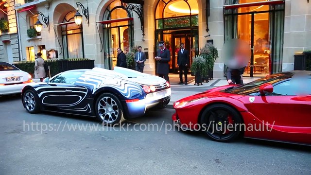 Quand une Bugatti Veyron Lor Blanc percute une Ferrari Laferrari, ça coûte cher en réparation