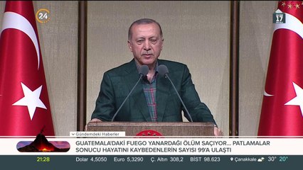 Cumhurbaşkanı Erdoğan muhtarlarla iftar programında konuştu