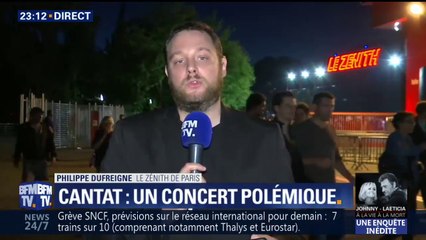 Concert de Cantat: l’artiste a salué "la plupart des gens qui étaient là pour de bonnes raisons"