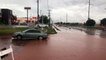 Cars left stalled on road as flash floods hit Oklahoma City area