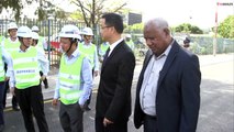 The first 1.2 kilometres section of the Poreporena Freeway was opened on Thursday by City Manager Bernard Kipit and contracting company, China Harbour.