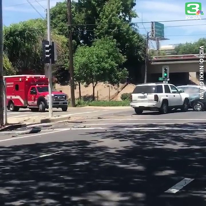 WATCH: SUV continuously rams parked vehicle in alleged Sacramento road rage