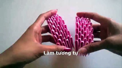 Tự xếp Onigami làm khung hình để bàn tặng người yêu 1