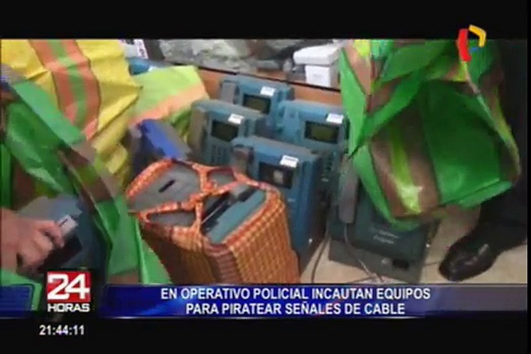 En operativo: incautan antenas de telefonía y equipos para piratear señal de cable