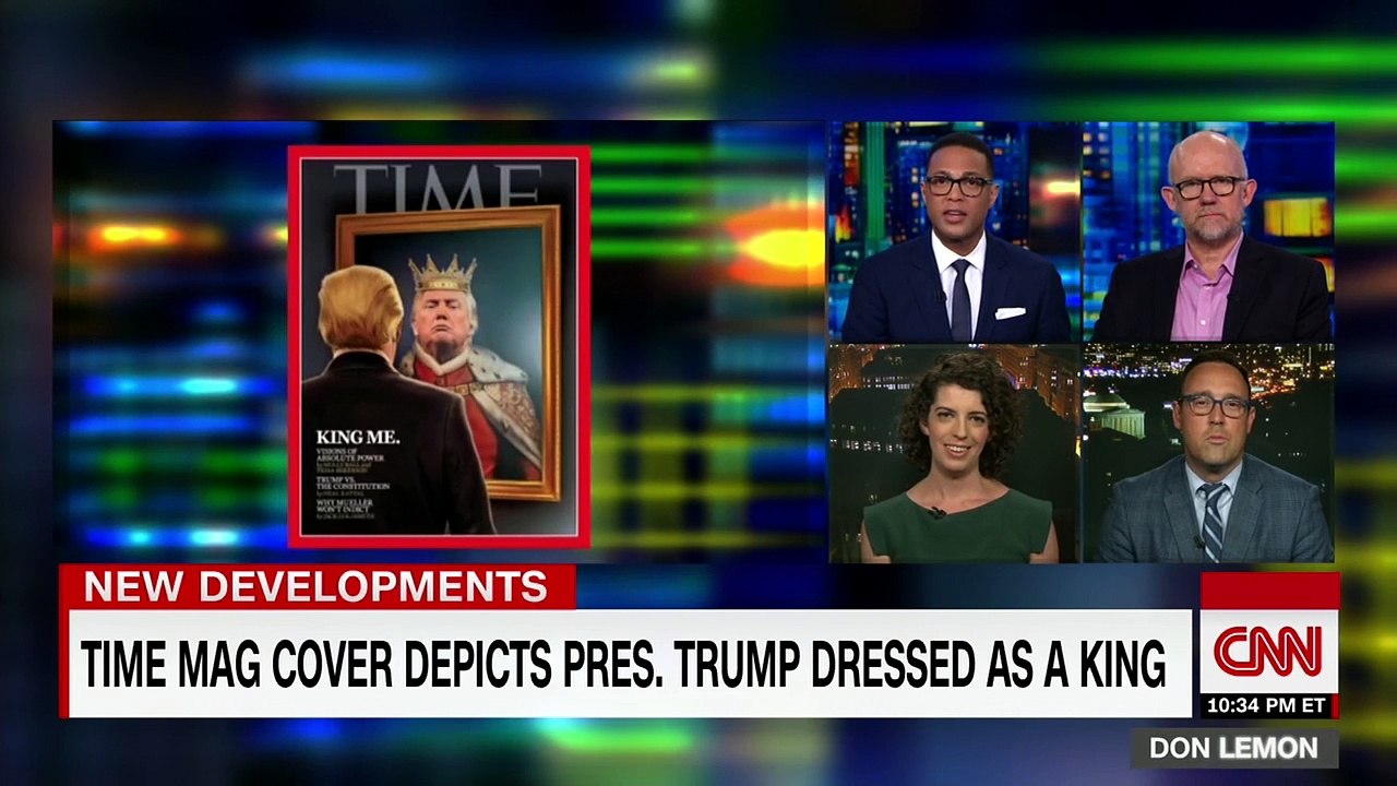 Time cover depicts Trump dressed as a king