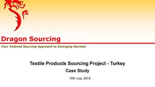 Case Study-Textile Products Sourcing Project in Turkey