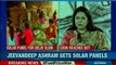 BJP MP Meenakshi Lekhi reaches out to the slum; Jeevandeep Ashram gets solar panels