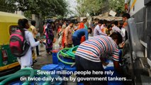 Delhi faces water shortages in summer heat