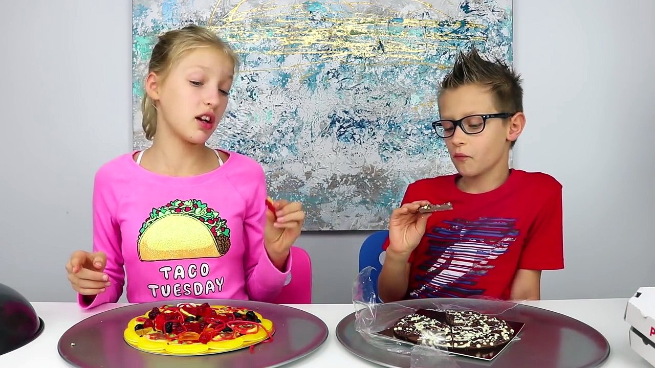 GUMMY vs CHOCOLATE Food Challenge!!!