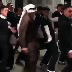 Funny old man dancing try not to laugh Arab edition