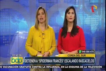 Surcorea: detienen a 'Spiderman francés' cuando escalaba rascacielos de 555 metros