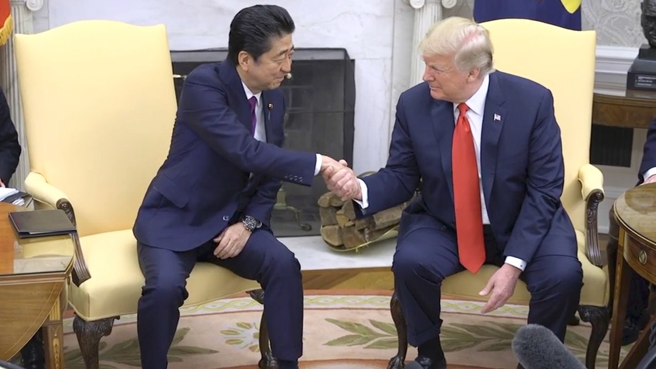 President Trump Welcomes Special Meeting With Japanese Prime Minister