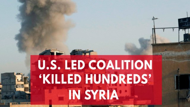 U.S. Led Coalition 'Killed hundreds' In Syria
