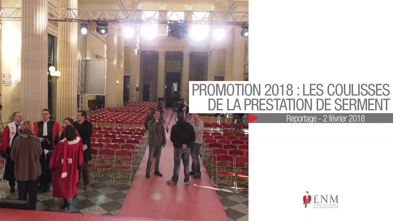 Les coulisses de la prestation de serment de la promotion 2018