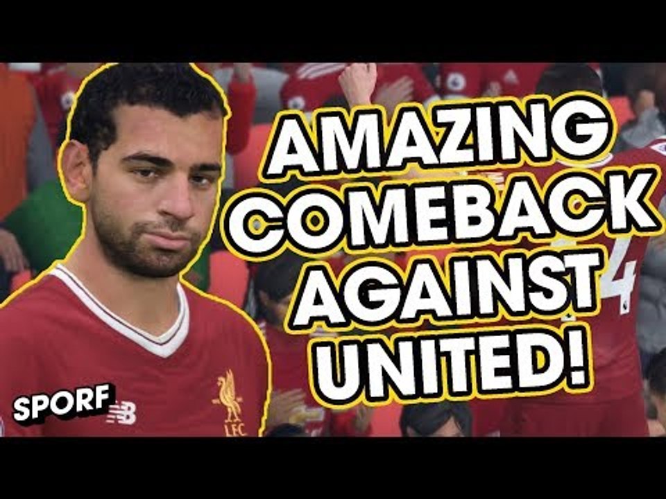 AMAZING COMEBACK AGAINST UNITED! | LIVERPOOL CAREER MODE EPISODE 4 | SPORF