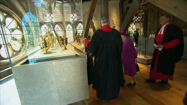 Queen opens Diamond Jubilee Galleries at Westminster Abbey