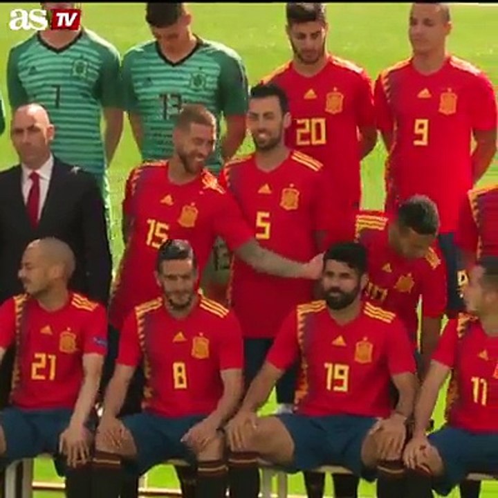Team Spain during their training session