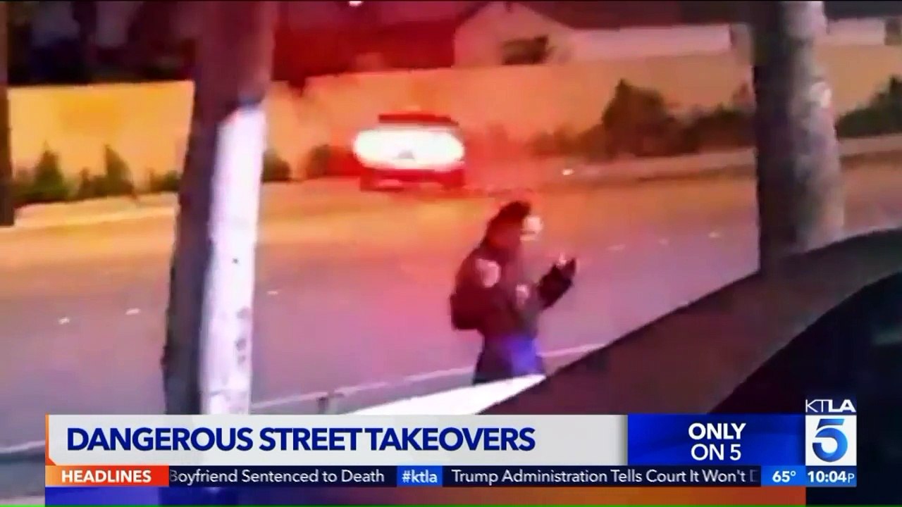 Video Shows Mustang Slamming Into Wall During Car Meet-Up in California