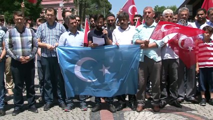 'Doğu Türkistan' protestosu - EDİRNE