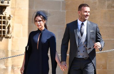 David and Victoria Beckham selling royal wedding outfits
