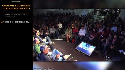 Don't CARE What People EXPECT Of You! - Anthony Bourdain - Top 10 Rules