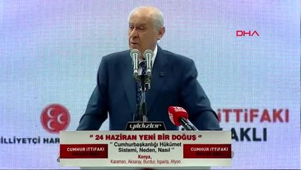 Konya MHP Lideri Devlet Bahçeli Konya'da Konuştu 5