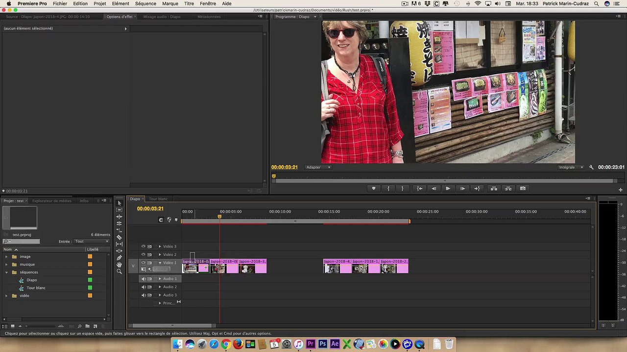 Diaporama facile acec Adobe premiere