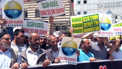 Diyarbakır’da İsrail protestosu