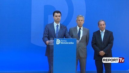 Report TV - Basha i shmanget pyetjes së Report Tv për personin që ka aktruar Agron Xhafajn