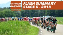 Flash Summary - Stage 5 (Grenoble / Valmorel) - Critérium du Dauphiné 2018
