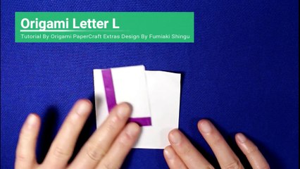 Origami Alphabet  Letter  L  ( Fumiaki Shingu)   Origami Papercraft Extras