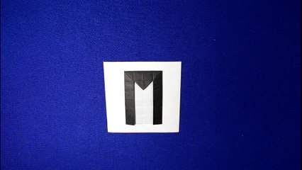Origami Alphabet  Letter  M (Fumiaki Shingu)   Origami Papercraft Extras