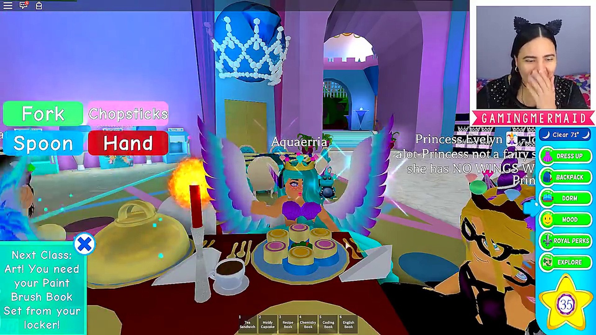 I Found Mermaid Secret Dorms In Royale High New Castle Update Royal High School Roblox Roleplay Dailymotion Video - roblox royale high first day