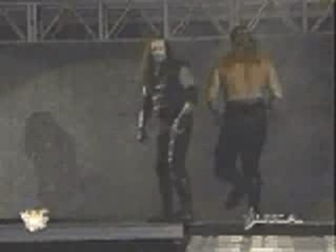 Undertaker tombstones triple h on the entrance ramp