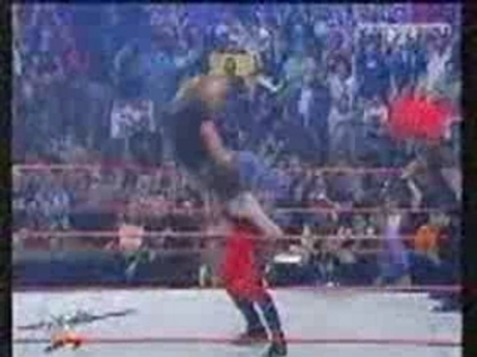 Wwe kane returns to save undertaker and the rock