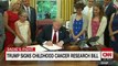Trump signs childhood cancer research bill | latest Donald Trump news cnn