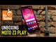 Moto Z3 Play com a nova caixa de som! - Hands on e unboxing