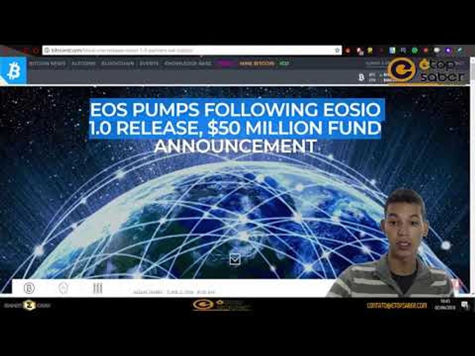 Notícias Análise 02/06: Transação Visa Interrompida - Lançamento EOS 1.0 - Huobi Brasil e Mais