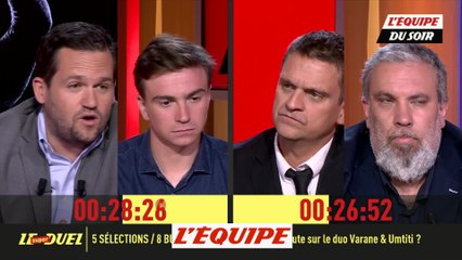 Un doute sur le duo Varane-Umtiti ? - Foot - L'Equipe du Soir