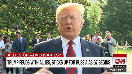 Trump feuds with allies, sticks up for Russia - YouTube