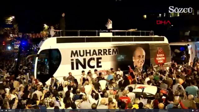 İnce onbinlerle birlikte Göztepe’de miting alanında