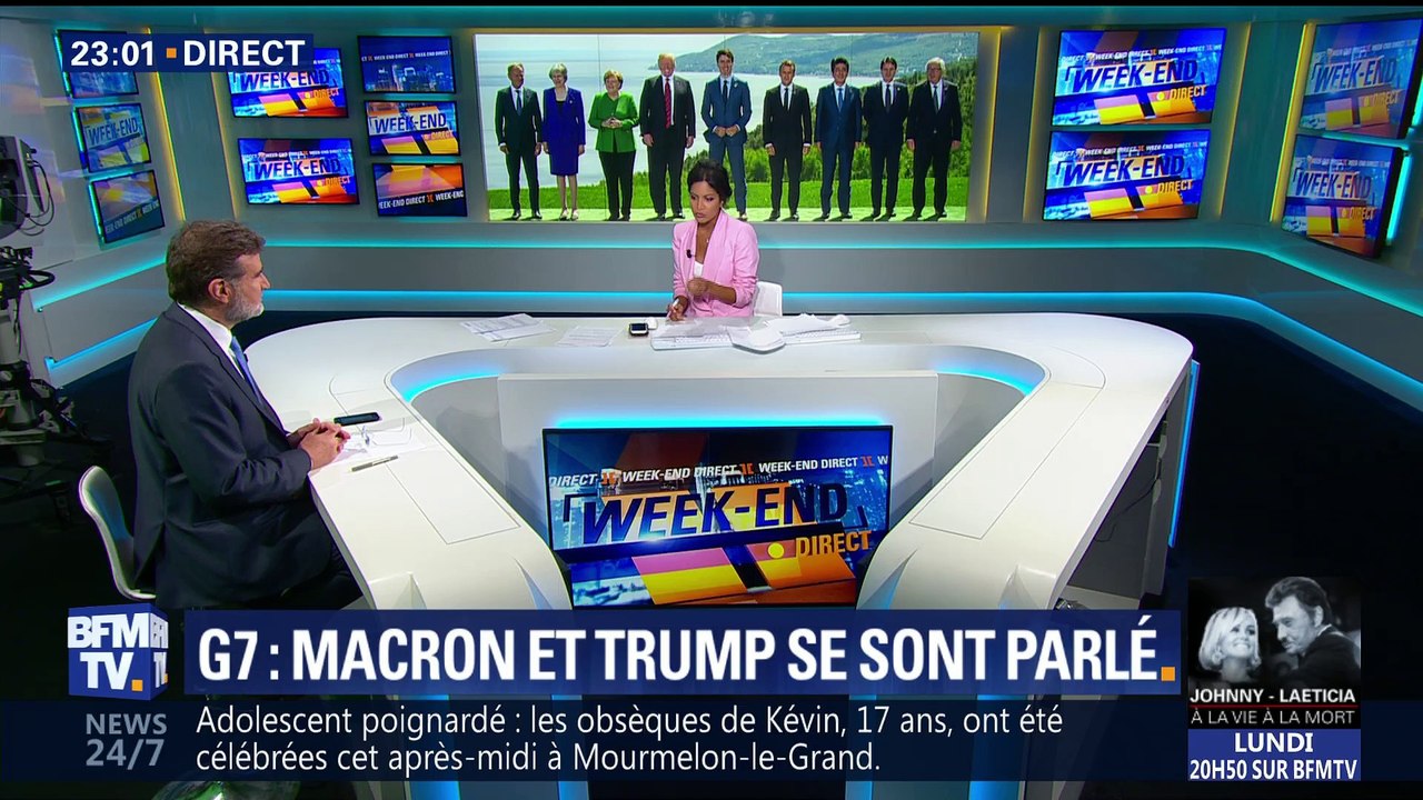 G7: Emmanuel Macron et Donald Trump se sont parlé