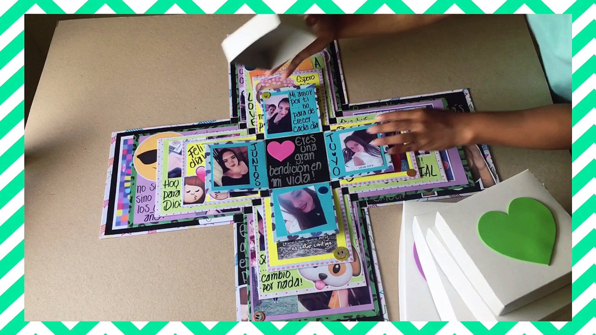 Caja Explosiva Paso A Paso - Diseño Artesanal