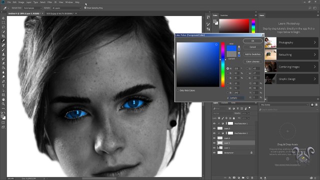 Emma Watson With Winter - Photoshop Speed Up - 2409