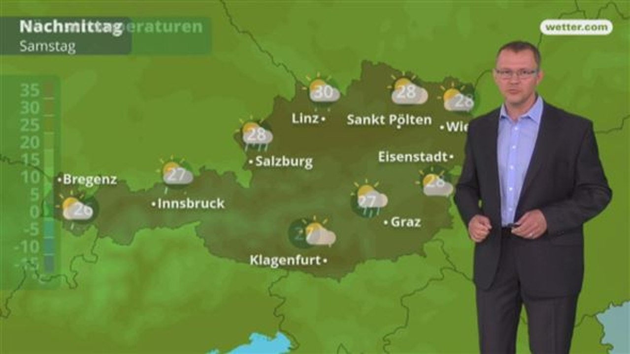 Das Wetter in Österreich am 9. Juni 2018