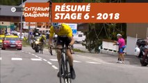 Résumé - Étape 6 (Frontenex / La Rosière Espace San Bernardo) - Critérium du Dauphiné 2018