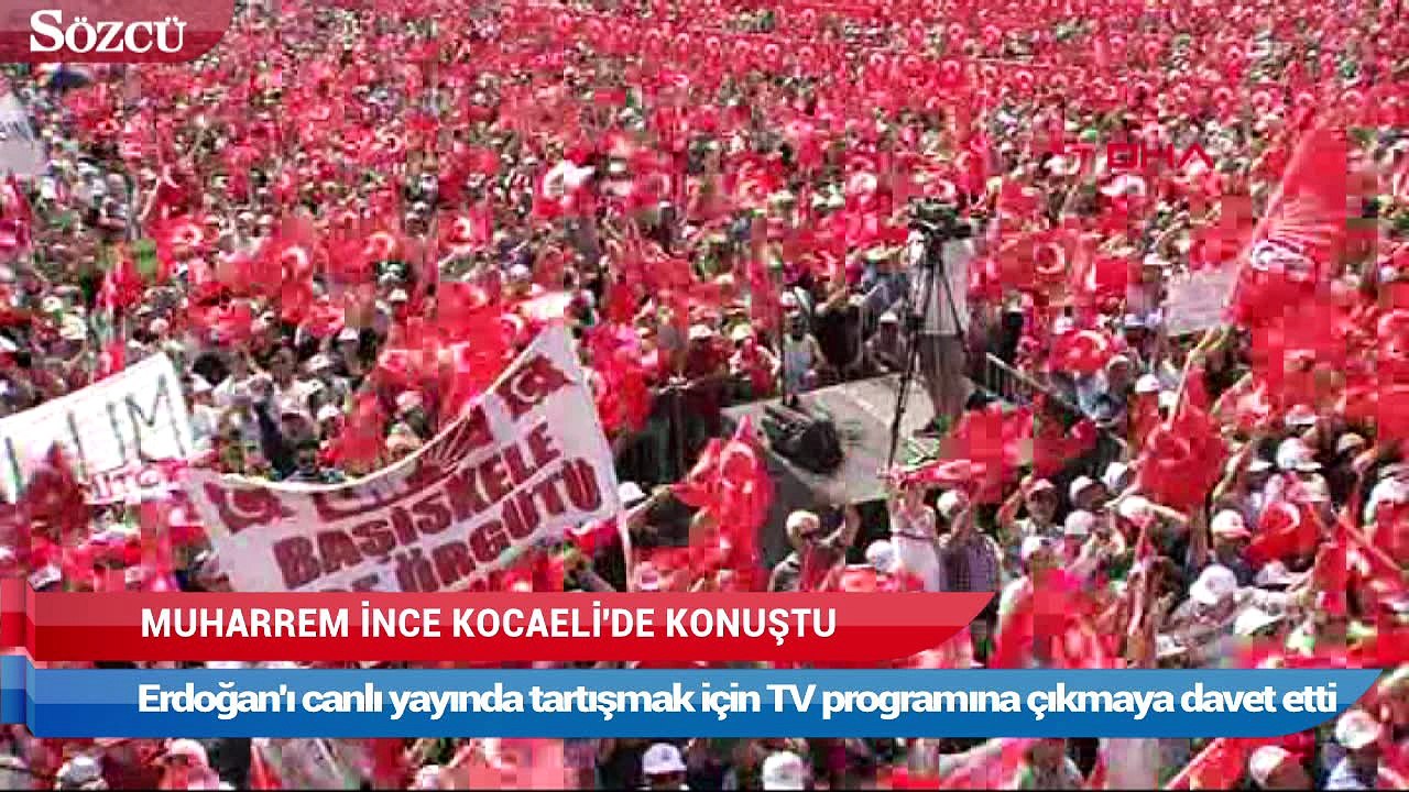 Muharrem İnce Kocaeli’de halka hitap etti