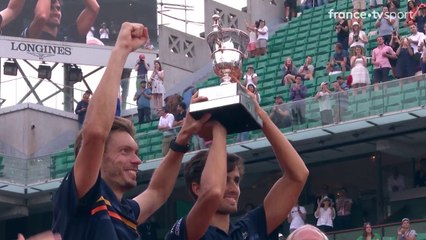 Roland-Garros 2018 : La remise de trophée du double hommes